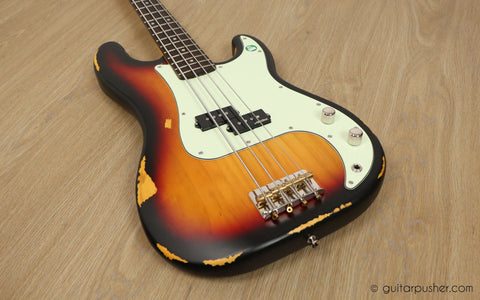Vintage Icon V4 PB Bass - Vintage Sunburst – GuitarPusher