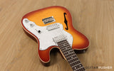 Vintage V72H Tele Custom Hardtail Semi-Hollow Electric Guitar - GuitarPusher