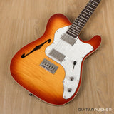 Vintage V72H Tele Custom Hardtail Semi-Hollow Electric Guitar - GuitarPusher