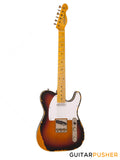 Vintage V59 Icon T-Style Electric Guitar - Distressed Sunburst