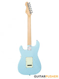 Vintage V6P Reissue P90 S-Style Electric Guitar - Laguna Blue