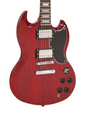 Vintage VS6 Reissue SG Electric Guitar - Cherry Red
