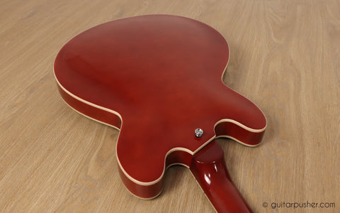 Vintage VSA500 Reissue Semi-Hollow Electric Guitar - Honeyburst