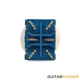 WD Replacement Momentary Footswitch - DPDT, Solder Lugs (Blue)