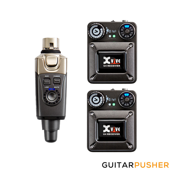 Xvive Audio U4R2 In-Ear Monitor Wireless System w/ 2 Receivers