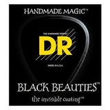 DR Black Beauties Coated Electric Guitar Standard Strings - GuitarPusher