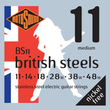 Rotosound British Steels Stainless Steel Electric Guitar String Set - GuitarPusher