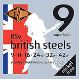 Rotosound British Steels Stainless Steel Electric Guitar String Set - GuitarPusher