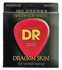 DR Dragon Skin Coated Phosphor Bronze Acoustic Guitar Strings - GuitarPusher
