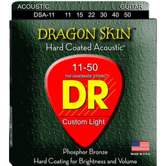 DR Dragon Skin Coated Phosphor Bronze Acoustic Guitar Strings - GuitarPusher