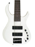 Sire M2 5-String Bass (2nd Gen) with Premium Gig Bag - White Pearl