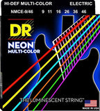 DR Neon Multi Color Coated Electric Guitar Strings Heavy Bottom - GuitarPusher