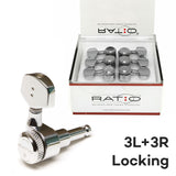 Graphtech RATIO Electric Locking 3+3 Contemporary Chrome 2 Pin PRL-8311-C0