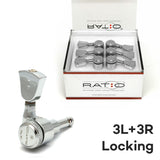 Graphtech RATIO Electric Locking 3+3 Vintage Chrome 2 Pin PRL-8341-C0