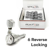 Graphtech RATIO Locking Tuner 6 In-line Contemporary Mini Chrome 2 Pin PRL-8721-LC0 - REVERSE/LEFTY