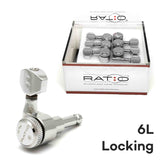 Graphtech RATIO Electric Locking 6 In-line Contemporary Mini Chrome 2 Pin PRL-8721-C0