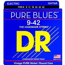 DR Pure Blues Real Vintage Nickel Electric Guitar Standard Strings - GuitarPusher
