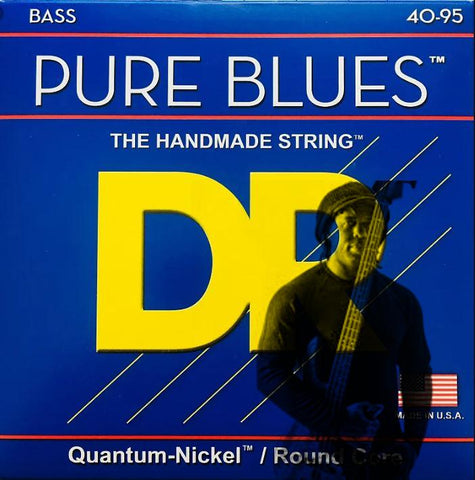 DR Pure Blues Handmade 4-String Bass Guitar Strings - GuitarPusher