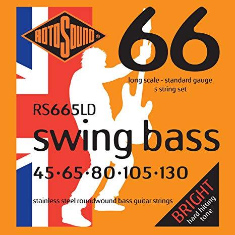 Rotosound Swing Bass 5-string Stainless Steel Bass Guitar - GuitarPusher